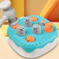 Juguetes de juego Whack-a-Mole para niños pequeños Juguetes interactivos Whack-a-Mole con forma de pastel para el desarrollo de la coordinación de las manos Imanes de construcción para niñas Martillo de cuatro colores enviados al azar - details 1