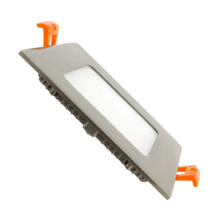 Ledkia Placa LED 6W Cuadrada SuperSlim Corte 105x105 mm Silver 5000K Blanco Frío - 1