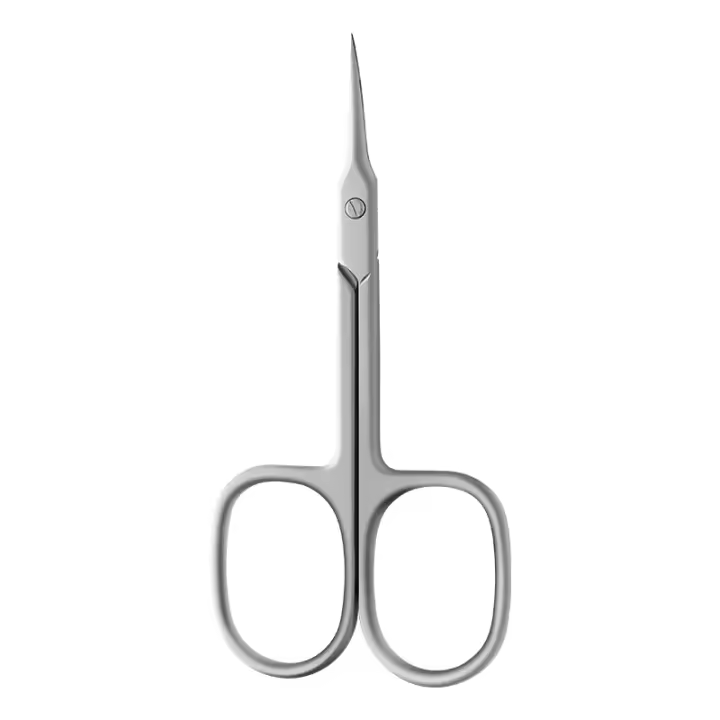 Tijeras De Cutícula De Acero Inoxidable Con Punta Curva Y Hoja Delgada Herramientas De Manicura Y Cejas Eliminador De Piel Muerta Para Uñas - 1