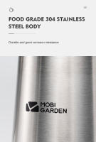 MOBI GARDEN Kettle De Café a Mano En Acero Inoxidable Para Uso Interior Y Exterior Sin Plegable Apta Para Agua Hervida - details 2