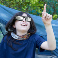 Gafas De Eclipse Solar ISO Certificadas Plásticas Para Visualización Directa Del Sol Adecuadas Para Hombres Uso Exterior Anti-Reflectante - details 3