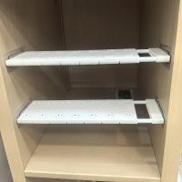 Organizador De Estante Ajustable Sin Perforar Metálico Y Plástico Para Cocina O Armario Divisor Versátil Telescópico Para Almacenamiento De Artículos Domésticos - details 0