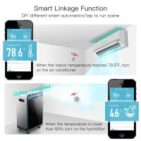 Sensor De Temperatura Y Humedad Moes Con Pantalla LCD Control Remoto ZigBee Hub Gateway Tuya Smart Para El Hogar Inteligente - details 5