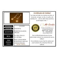 Pendientes Largos Media Bola con Libelulas Oro 18 Kilates con Certificado de Calidad - details 0