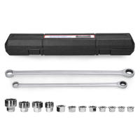 Juego De Llaves De Encaje Ajustable 15 En 1 De Acero Vanadio Cromado Kit De Llaves De Torque Para Reparación De Coches Herramientas Manuales - details 6