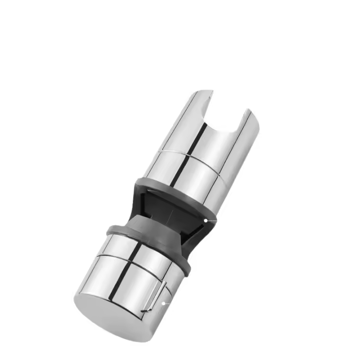 Soporte de abrazadera deslizante para cabezal de ducha de mano de repuesto ABS ajustable de 19-25 mm, cromado - 1