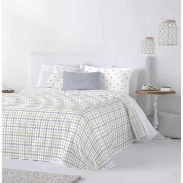 Fundeco, colcha bouti Kristín reversible para cama de 105 cm - 1