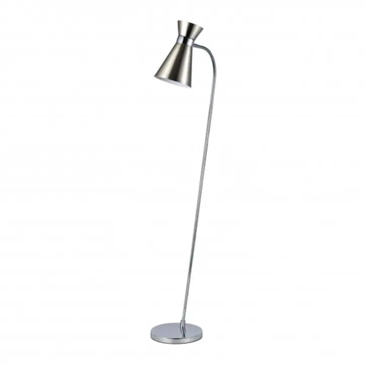 Lámpara de Pie FABRILAMP FAB 154341003 | Diseño Moderno | Niquel/Cromo | 139x39x25 Cm | Orientable - 1