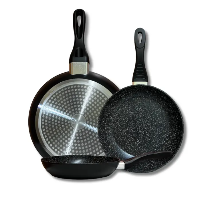 Elite Juego de 3 Sartenes Antiadherentes para Todas las Cocinas - Gas, Vitrocerámica E Inducción | Libre de PFOA - 1