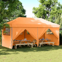 vidaXL Tienda de fiesta plegable Pop-Up 4 paredes laterales tienda Color orange,  Burdeos,  Beige y mas - details 1