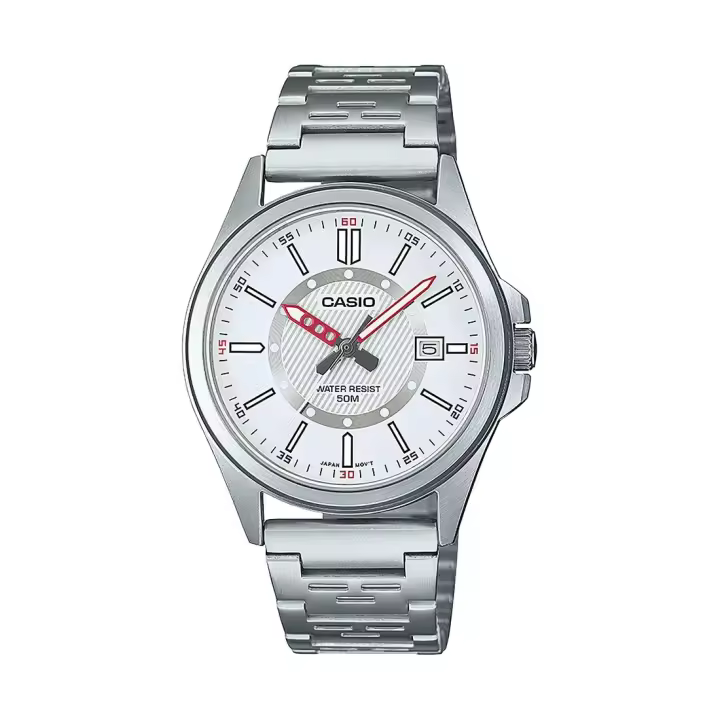 Reloj Casio MTP-E700D-7EVEF de Acero Inoxidable Resistente Al Agua - 1
