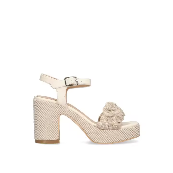 SANDALIA TRENZADA ETIKA 30014 GUGUY, MUJER NATURAL - 1