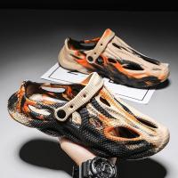 Zapatillas De Hombre Camuflaje Plataforma Exterior Verano Clogs Zapatos Mujer Playa Sandalias Hombre Suaves EVA Interior Casa Slides Amor Flip Flops - details 8