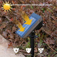 Lámpara Solar Exterior IP65 Para Jardín Luz Ajustable De Alta Brillo Con Sensor De Temperatura Decorativa Para Vivero - details 5