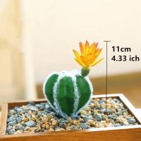 Mini Cactus Artificial Falsa Suculentas Plantas Verdes Para Decoración De Escritorio Hogar Jardín Hotel Accesorios Decorativos - details 2