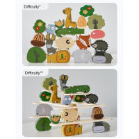 Juguete De Madera Para Bebés Animal De Pila Equilibrio Montessori Educativo Desarrollo Infantil Juguetes Naturales Para Niños 3-6 Años - details 8