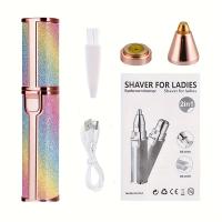 Afeitadora Portátil Para Mujer Starry Sky 2-en-1 Recargable Painless Automática Eliminación De Vello Facial Para Cejas Y Bikini - details 3