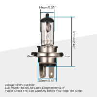 GOOFIT 2pcs/set Bombillas De Faro Para Motocicleta H4 12v 35w Alta Baja Compatible Con Scooter Chino 50cc-250cc Karts ATV Bicicleta De Tierra - details 1