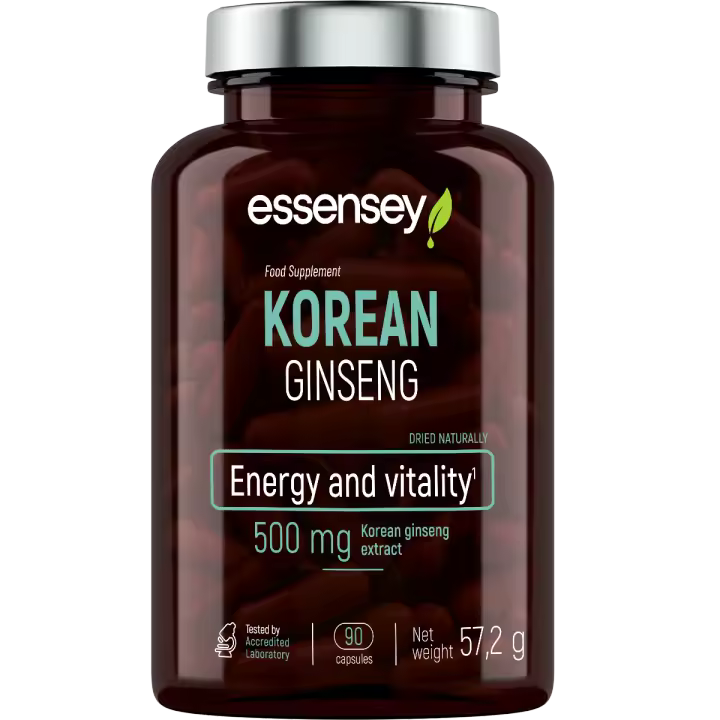 Essensey Ginseng Coreano 500 mg – 90 Cápsulas Vegetales | Complemento de Ginseng - 1