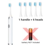 Toothbrush Eléctrico Sonic Tongwode IPX7 Impermeable Para Adultos Cepillo Suave Intercambiable Con 6 Cabezas De Dientes Para Uso Doméstico Y Parejas - details 1