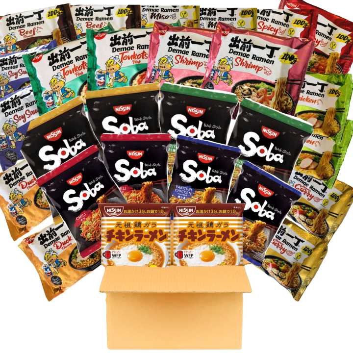 Pack de 15-18-30, Experiencia de NISSIN, ramen y yakisoba, Comida Japonesa Instantánea, fideos instantaneos.