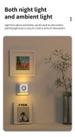 Luz Nocturna LED Inalámbrica Con Sensor De Movimiento EU Enchufe En Lámparas De Pared Para Dormitorio Escaleras Toilette Corredor Decoración Iluminación - details 6