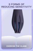 Estimulador De Glans Vibrador Masajeador De Pene Entrenador De Retardo Para Hombres Juguetes Sexuales Masturbador Adulto - details 5