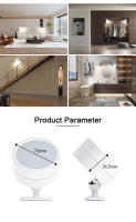 Lámpara De Pared LED Con Control Remoto De 3 Colores Luz Nocturna Ajustable En Ángulo Magnética Para Habitación Y Cama - details 2