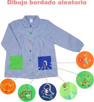 ZIMMY Bata Escolar Infantil Cómodo Con Botones Prácticos Bata para Guardería y Colegio - Ideal para Niños y Niñas con Dos Bolsillos y Puños Ajustados - details 0