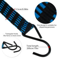 Cuerda Elástica De Bungee Con Gancho 4-10Pc Diámetro 2.5cm Para Motocicleta Camping Maletero De Coche Correa Antideslizante De Alta Dureza - details 2