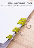 Clips De Papel Multiclorados Deli Portador De Boletos Y Clavos Para Documentos Accesorios De Oficina Para El Escritorio - details 3