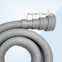 Kit De Tubo De Desagüe Para Lavar La Ropa Y La Nevera Incluye Tubo Corrugado Flexible Adaptador De Extensión Y Tornillo De Ajuste - details 3