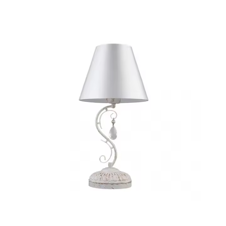 Fabrilamp - Sobremesa Clematis 1xe14 Blanco/oro 48x25x25 Cm - 1