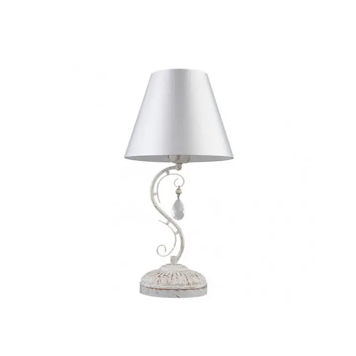 Fabrilamp - Sobremesa Clematis 1xe14 Blanco/oro 48x25x25 Cm - 1