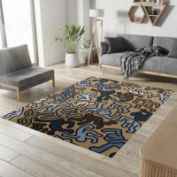 Alfombra No Esmerilada De Arte Pop Con Estampado De Danza Haring Para Sala De Estar Alfombra Decorativa De Poliéster Moderna Para Habitación Y Baño - details 5