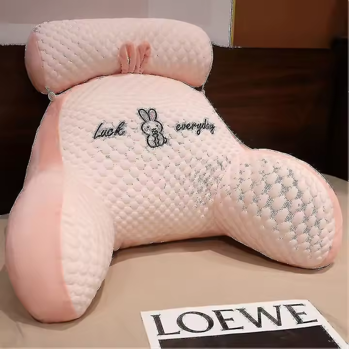 Almohadas de lectura para cama respaldo soporte lumbar brazo asiento cojín - 1