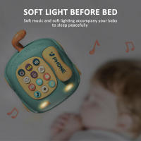 Juguete Educativo Para Bebés Teléfono Infantil Con Luz Y Música Montessori Para Niñas Y Niños Edad 3-6 Años Plástico No Eléctrico - details 3