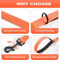 Correa Para Perros De 6 Piezas Larga De Poliamida Con Mango Suave Y Durable Con Ganchillo De Rotación Metálica Para Pequeños a Grandes Perros - details 3