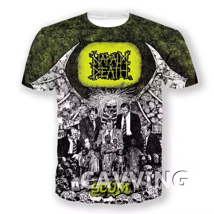 Camiseta 3D Impresión CAVVING Estilo Harajuku Hip Hop Casual Para Hombres Y Mujeres Camiseta De Verano Transpirable Gorrión Negro - 1