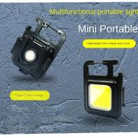 Linterna LED Mini De Llave Multifuncional Portátil COB Para Camping Luz De Trabajo Recargable Por USB Ideal Para Pesca Al Aire Libre Y Senderismo - details 2