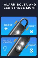 Alarma De Defensa Personal 130DB Con Luz LED Antiwolf Para Niñas Y Mujeres Llavero De Alarma De Pánico Emergencia En Azul - details 7