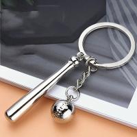 Llavero De Béisbol En Metal Con Colgante Pequeño Para Coches Accesorios Deportivos Regalo Chico Pendiente De Béisbol - details 2
