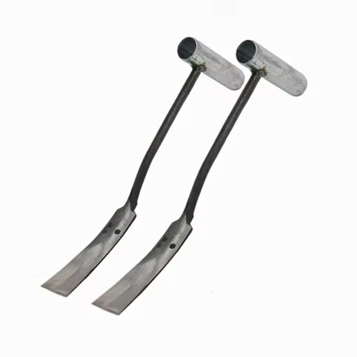 Pala agrícola forjada con mango de goma y plástico para flores, pala pequeña para jardinería, para semilleros de ajo, pala para excavar hierbas con mango de plástico, pala para excavar ajos - 1