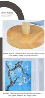 Lámpara De Mesa LED Cuadrada Decorativa De Flor De Cerezo Luz Nocturna Dimmerable Estilo Chino Sencilla Para Dormitorio Lámpara De Borde - details 9