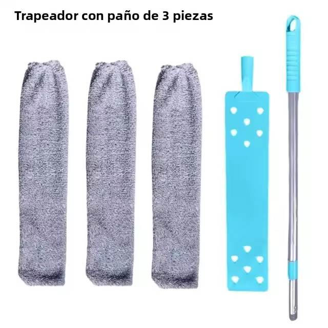Cepillo De Limpieza Para Espacios Estrechos Con Mango Telescopio Y Microfibra Retráctil Herramienta De Limpieza Para El Hogar - 1