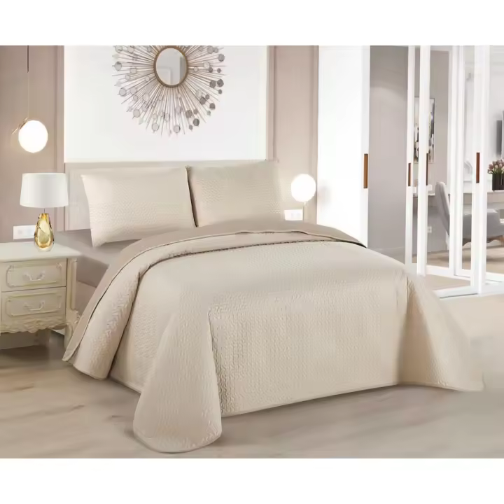 Colcha Cubre Cama Multiusos + Funda para Almohada, Colcha de Microfibra Extra Suave Sofisticación y Comodidad al Mejor Valor, Para Uso Todo el Año - 1
