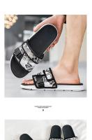 Zapatillas De Verano Para Hombre Antideslizantes Y Suaves Para Exteriores Y Interiores Con Correa De Gancho Zapatos Planos Casuales Para Playa - details 2