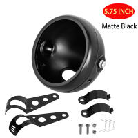 Cubierta De Faro LED Para Harley 5.75 Pulgadas Marco De Luz De Faro Moto Cubierta De Enchufe De Faro De Metal 5-3/4" - details 0