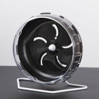 Rueda De Ejercicio Silenciosa Para Hamsters Gerbils Y Rattus Con Soporte Ajustable Plástico Material No Contiene Químicos Dañinos - details 2