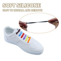 Nuevos 16Pcs Cordones Elásticos Para Zapatillas Silicona Estirable Cordón De Goma Unisex Moda Sin Atar Medio De Fijación Para Zapatos - details 13